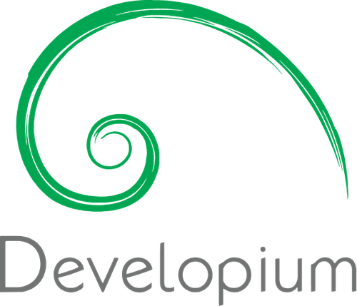 Logo značky Developium | Rast, rozvoj, rovnováha